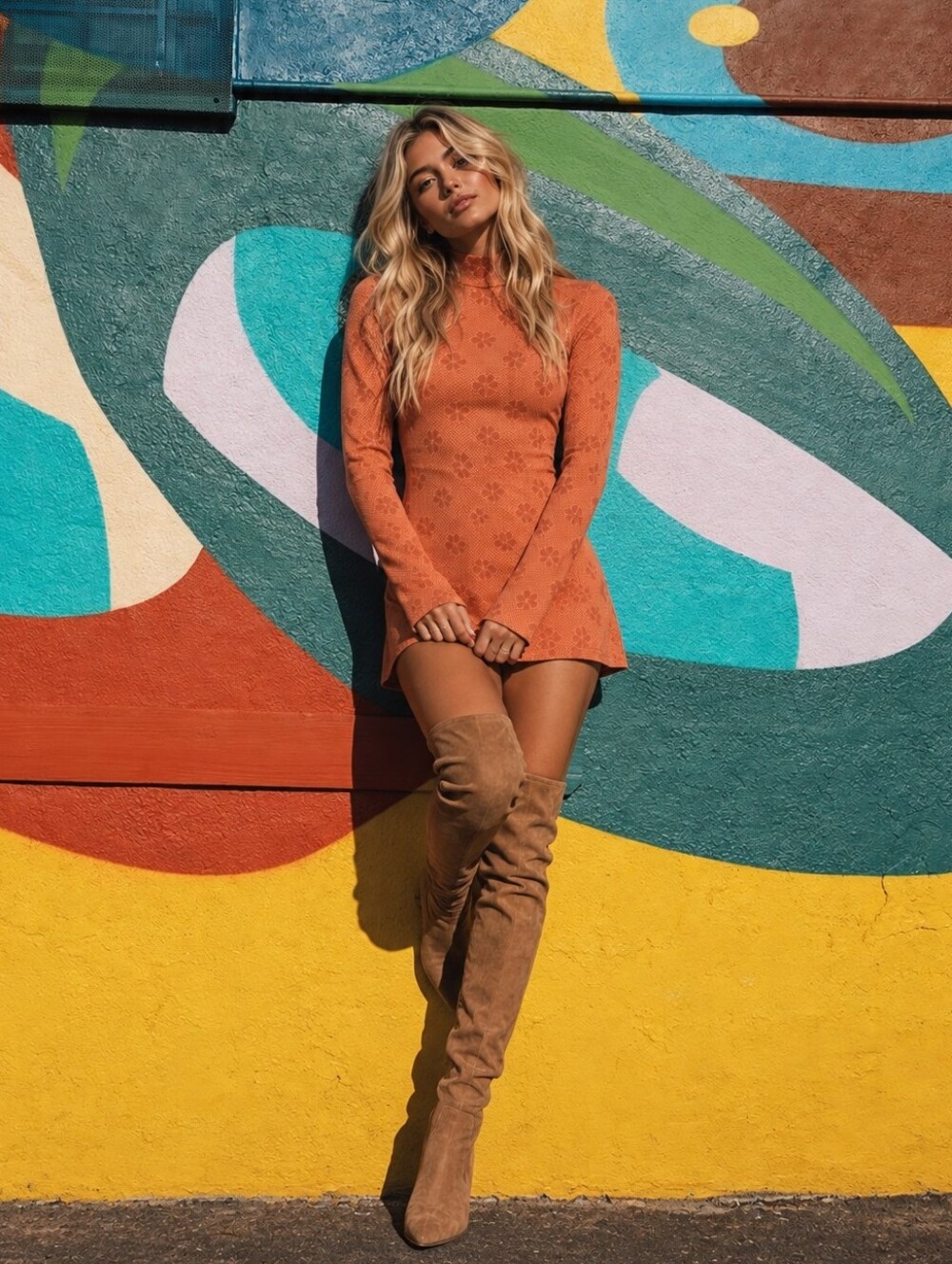 Billabong x The Salty Blonde Coconut Hippie Dress Rust Orange – Small